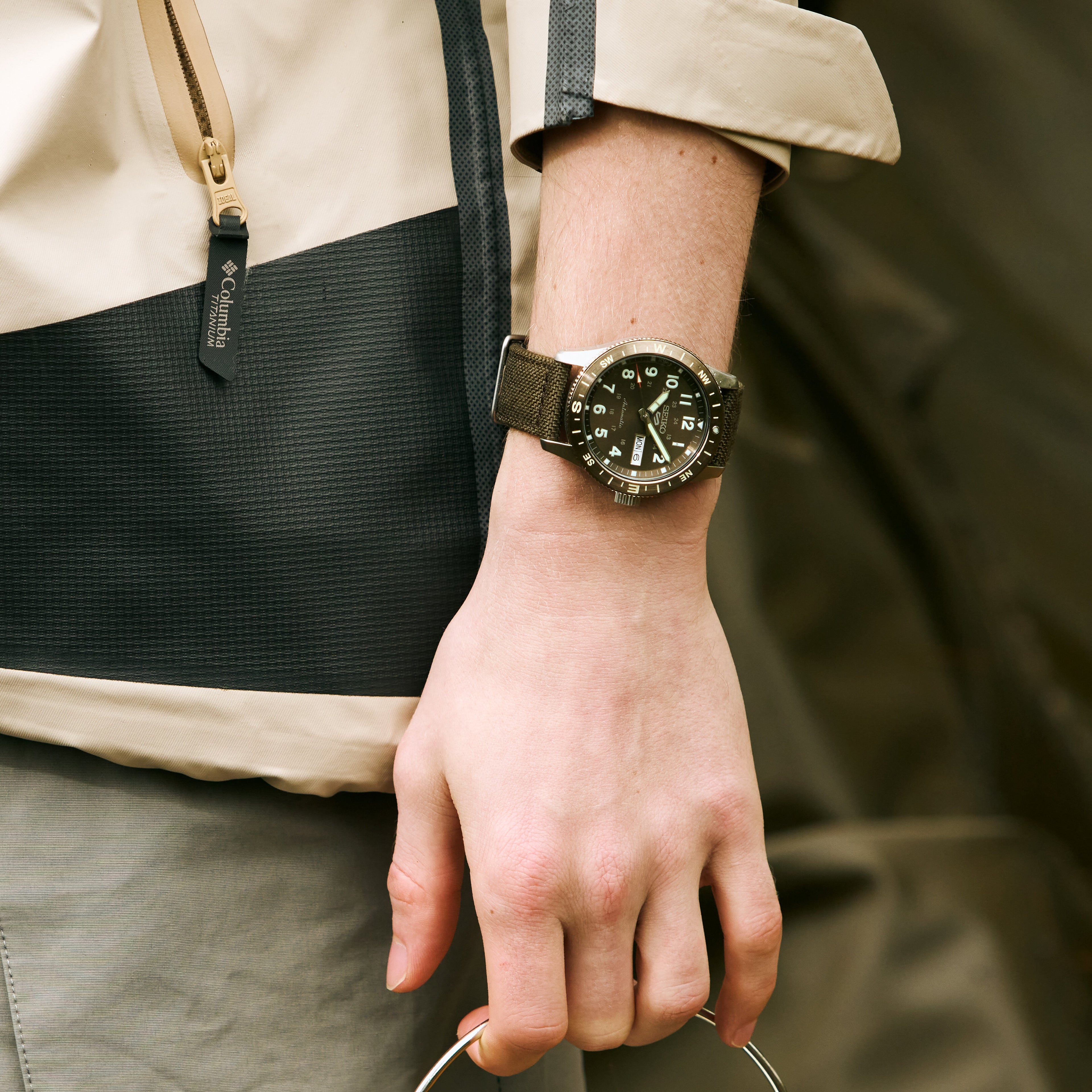 Seiko 5 Sports Field Series HDB009K1 – Automatikuhr mit Kompasslünette, 41 mm