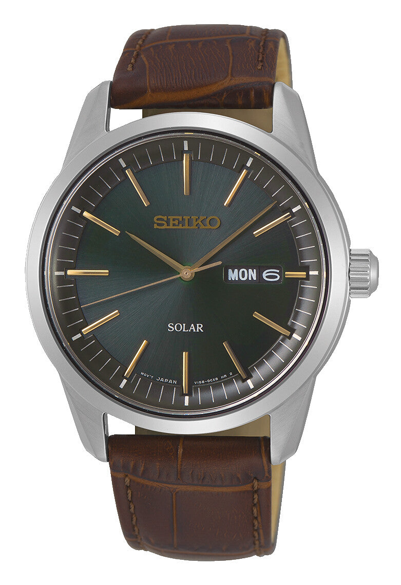 Seiko Solar SNE529P1 – Herrenuhr mit Saphirglas, 40 mm