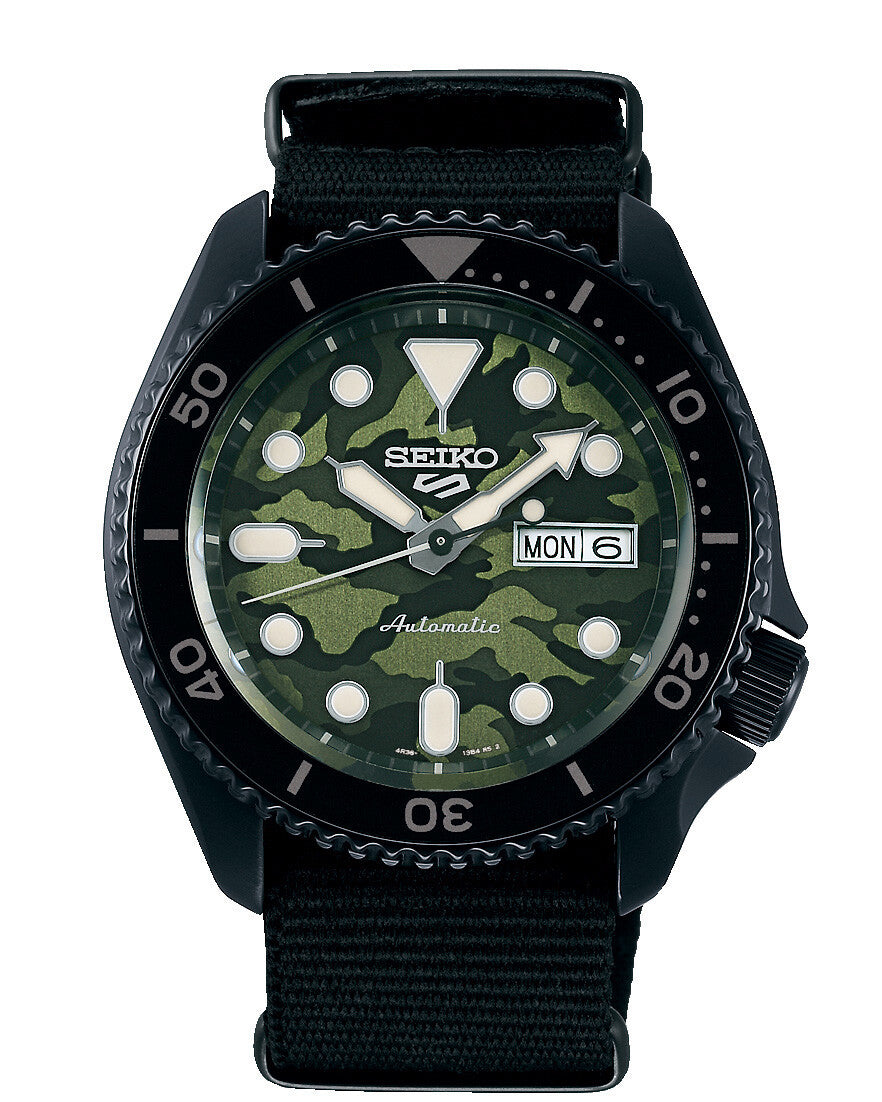 Seiko 5 Sports Street Style Camouflage SRPJ37K1 – Automatikuhr, 42,5 mm