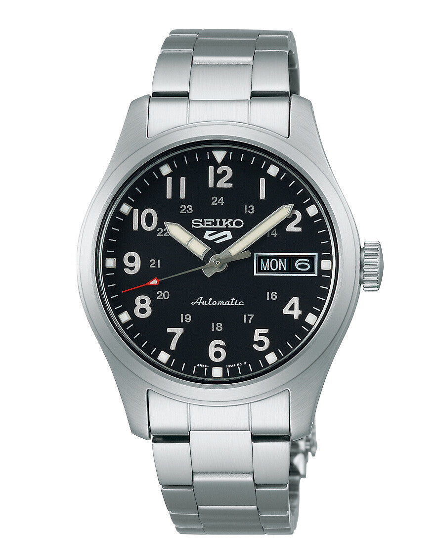 Seiko 5 Sports Field SRPJ81K1 – Automatikuhr mit Edelstahlband, 36,4 mm