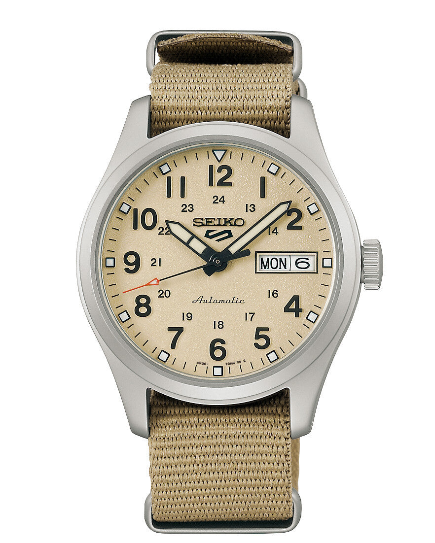 Seiko 5 Sports Field Desert Kit SRPJ83K1 – Automatikuhr, 36,4 mm