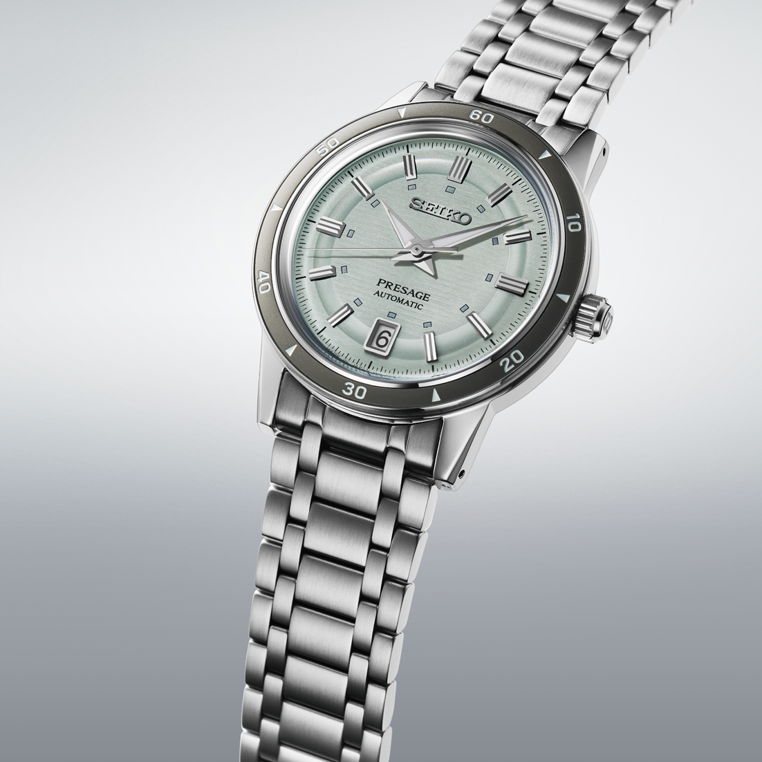 Seiko Presage Style 60's Ice Green SRPL71J1 – Automatikuhr, 39,5 mm
