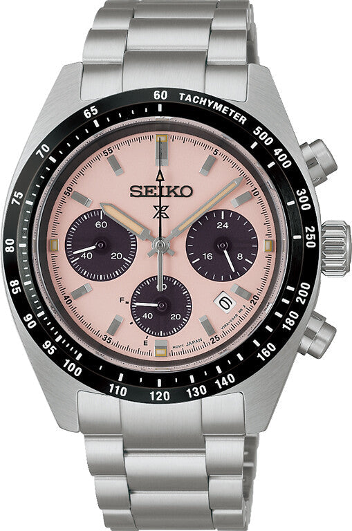 Seiko Prospex Speedtimer Youngtimer Pale Pink SSC963P1 – Solar Chronograph, 39 mm